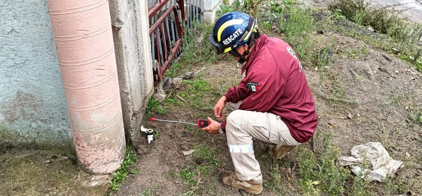 Fuga de gas en colonia San Isidro Castillotla, Puebla